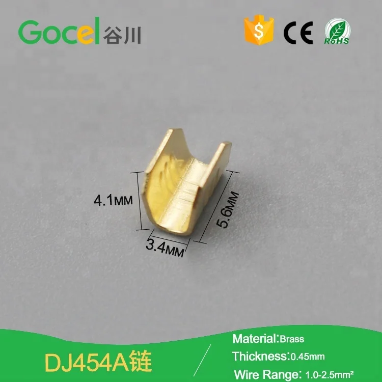 High Quality DJ454A U Shape Brass Acid Pickling Wire Crimp Terminal