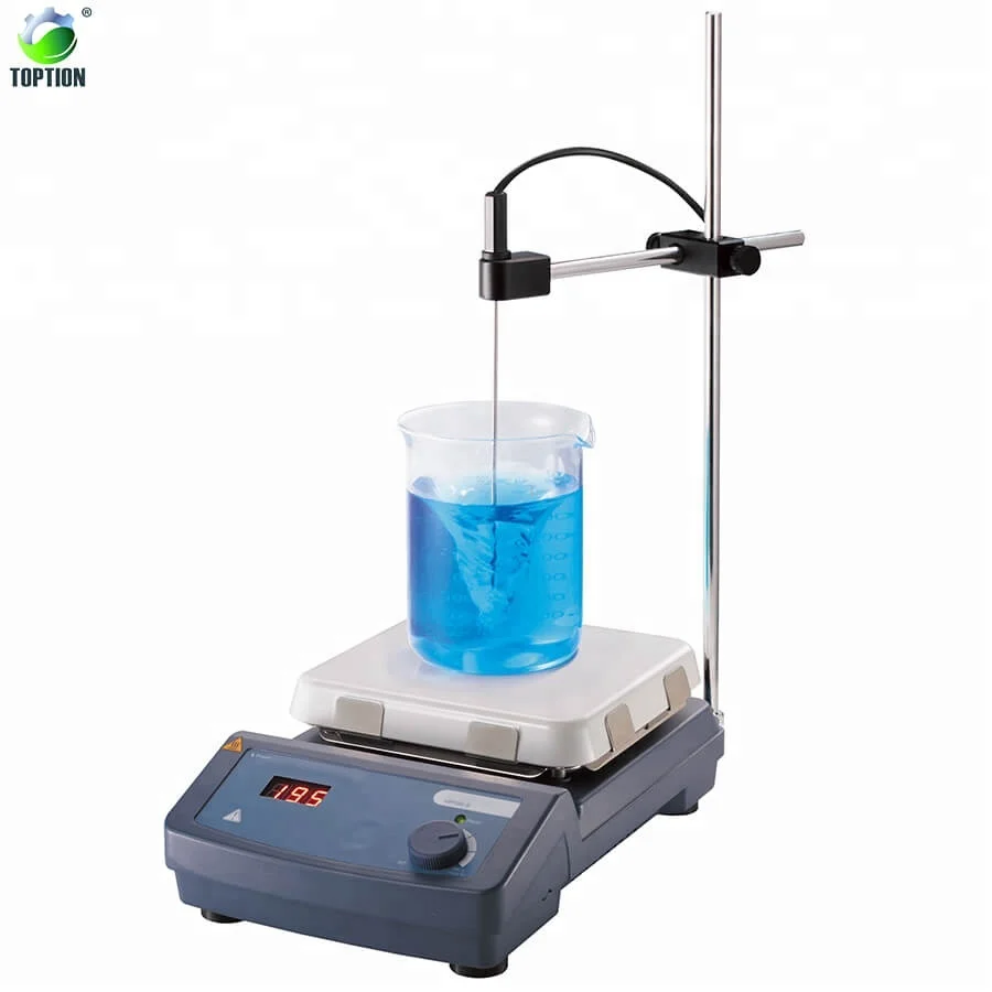 Agitateur Magnétique De Laboratoire - Mélangeur Multi-position Avec Barre D'agitation, Réglable Vitesse Et Temporisation - 6