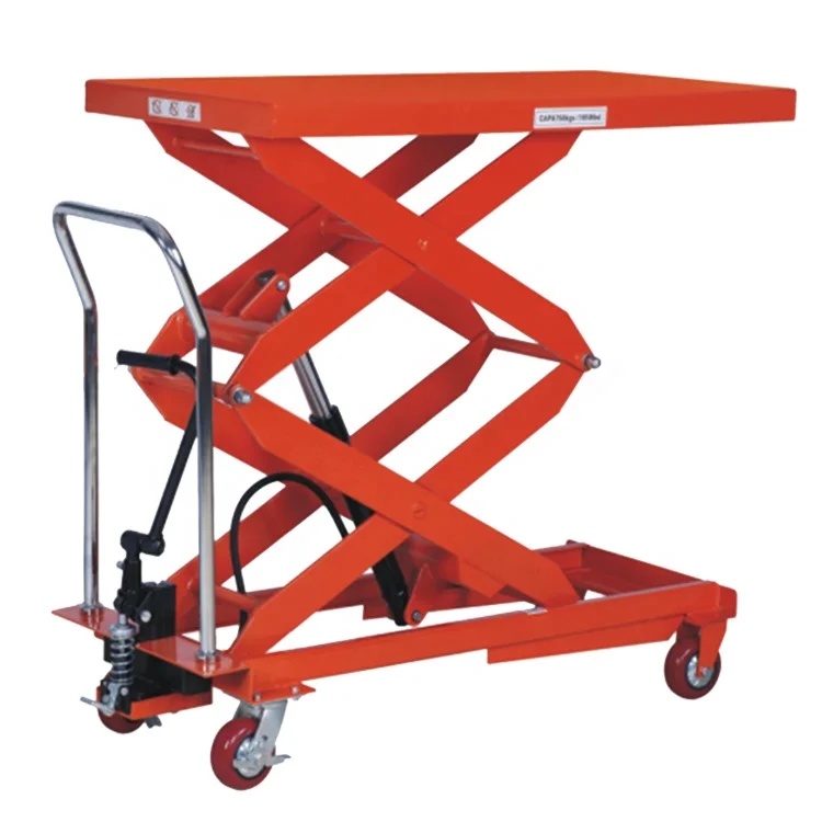 portable hydraulic platform manual hand scissor lift
