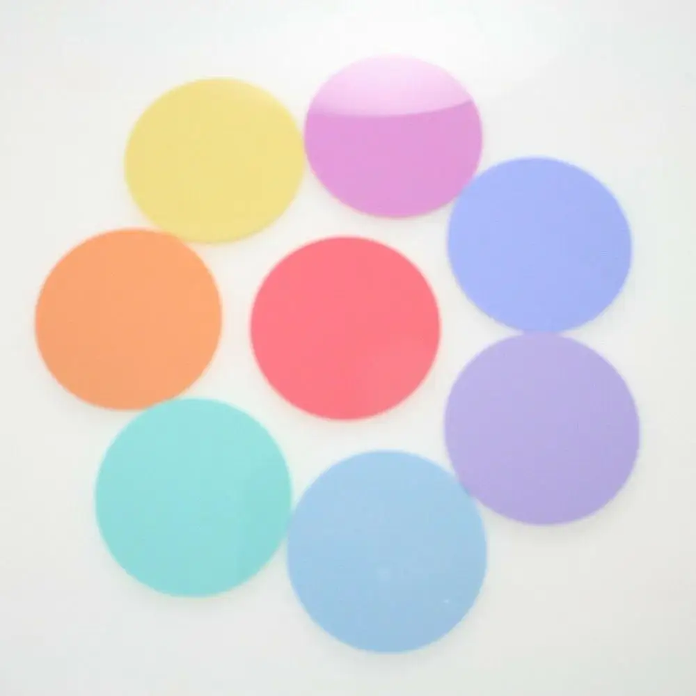 pastel acrylic discs 20mm 30mm 40mm