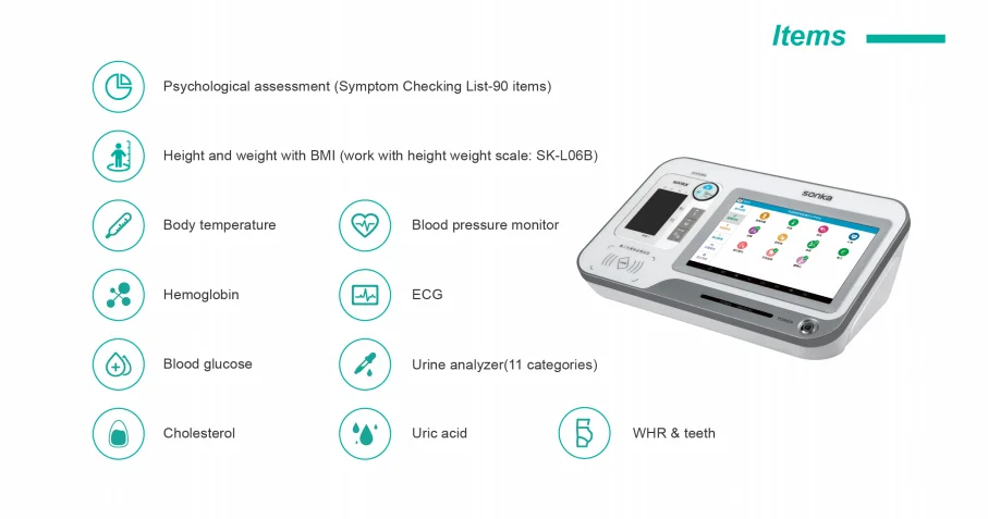 product pharmacy supply portable telemedicine 6 in 1 bt wifi wireless 12 channel ecg heart diab monitor medical blood pressure device-66