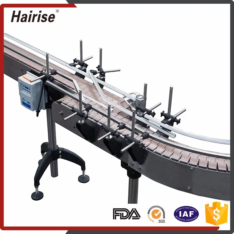 Hairise Bend Conveyor Turntable Angle System  Round 90 Degree 180 Degree Turning Roller Curve Swerve Belt