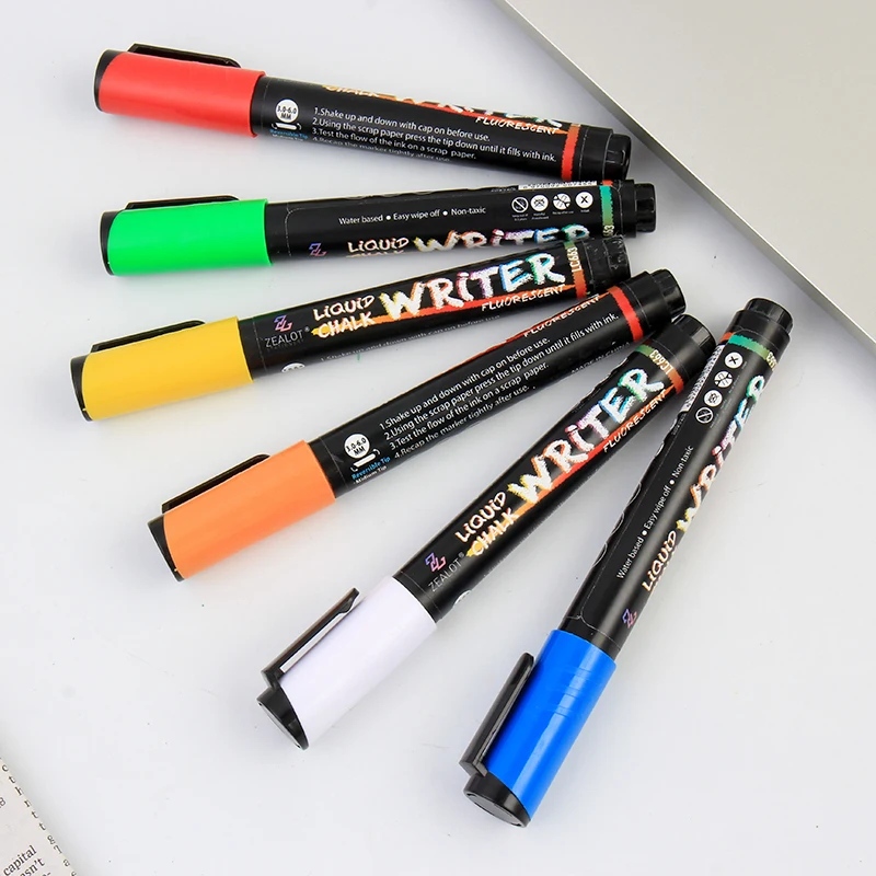 Buy Low Price Oem Multi Color White Liquid Chalk Marker Pen On Pvc