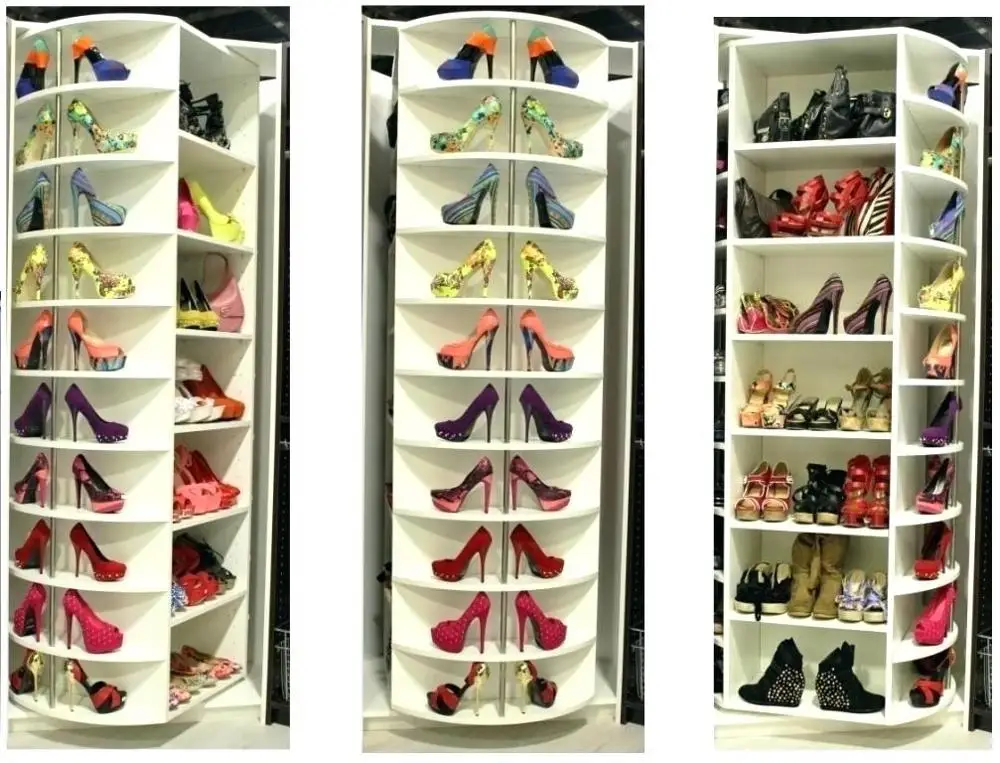 Spinning Shoe Tower with Boot Tier