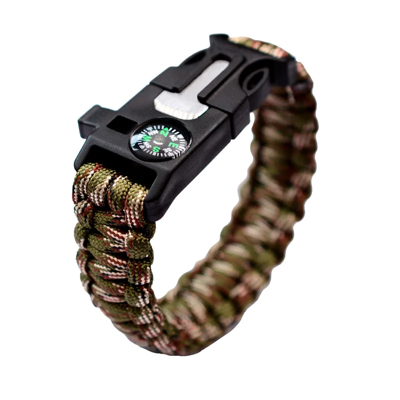 Longjie горные принадлежности для кемпинга Многофункциональный уличный браслет отдыха на природе и приключений альпинистский компас зонтик