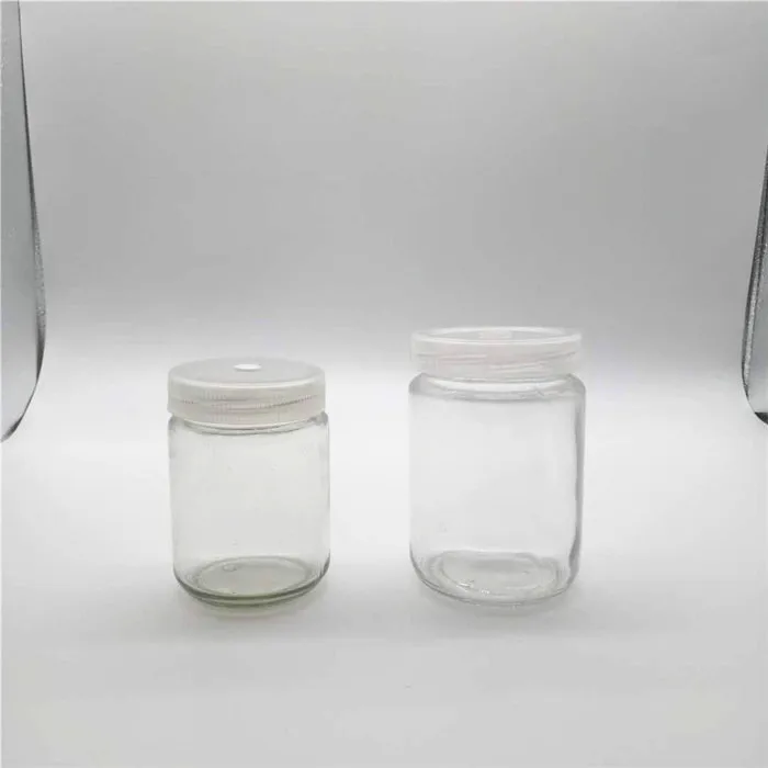 240ml Plant Tissue Culture Glass Container/bottle With Plastic Lids - Buy Tissue Culture Glass - View #2
