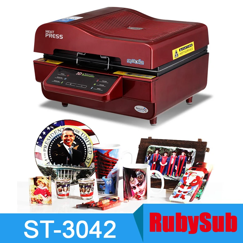 ST3042 Multifunctional 3D Sublimation Heat Press Machine for