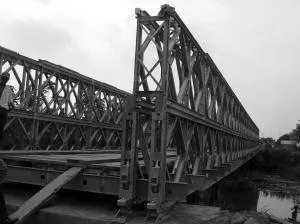 High Strength Steel Pedestrian Bridge Lightweight Prefabricated Bridge with Light Footpath