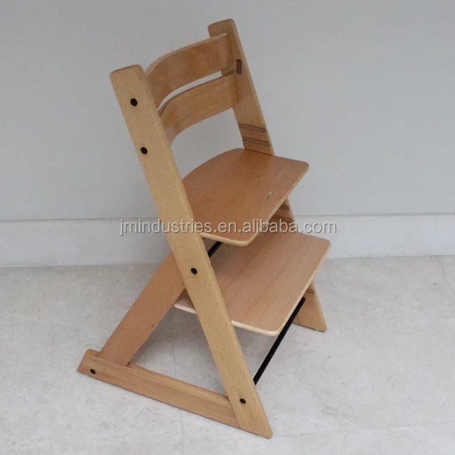 european high chair wooden