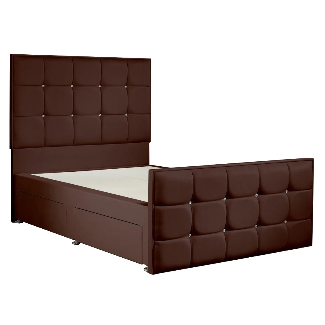 Chesterfield Style French Leather Double Bed With Diamond Headboard Buy French Rococo Bed European Style Platform Beds King Brown Diamond Leather Bed Product On Alibaba Com