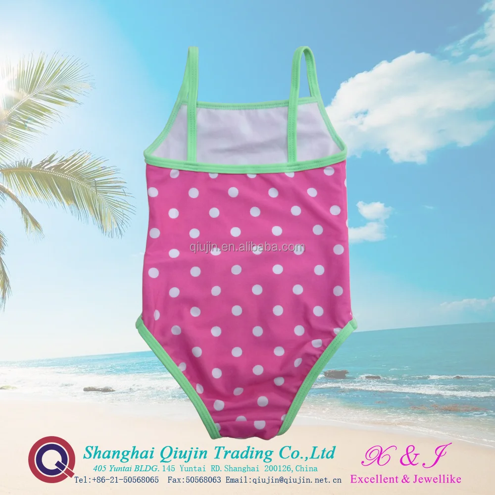 Baby Swimsuit dot with frills at front