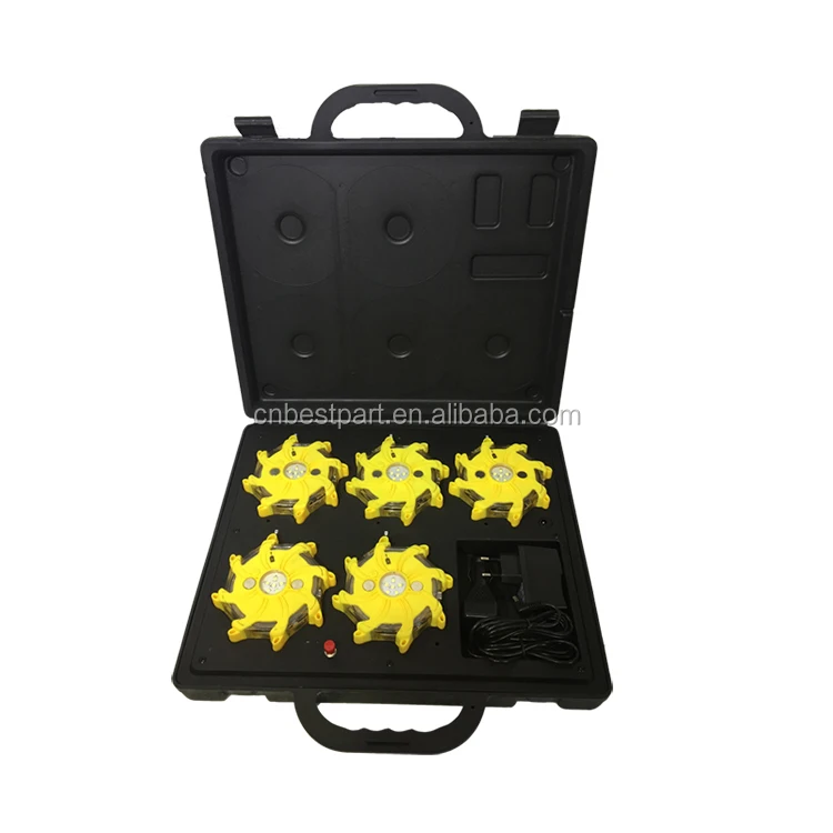 Дорожная аварийная мигающая светодиодная сигнальная лампа, вращающаяся Автомобильная сигнальная лампа, 5 шт. светодиодных дорожных фонарей