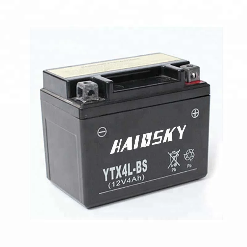 Haissky YTX4L-BS12v 4ah сухозарядный Аккумулятор для мотоциклов SUZUKI DR650