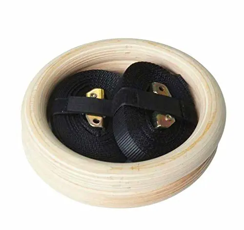 Оборудование для фитнеса, деревянные гимнастические кольца с ремнями для тренажерного зала от 4 м до 6 м