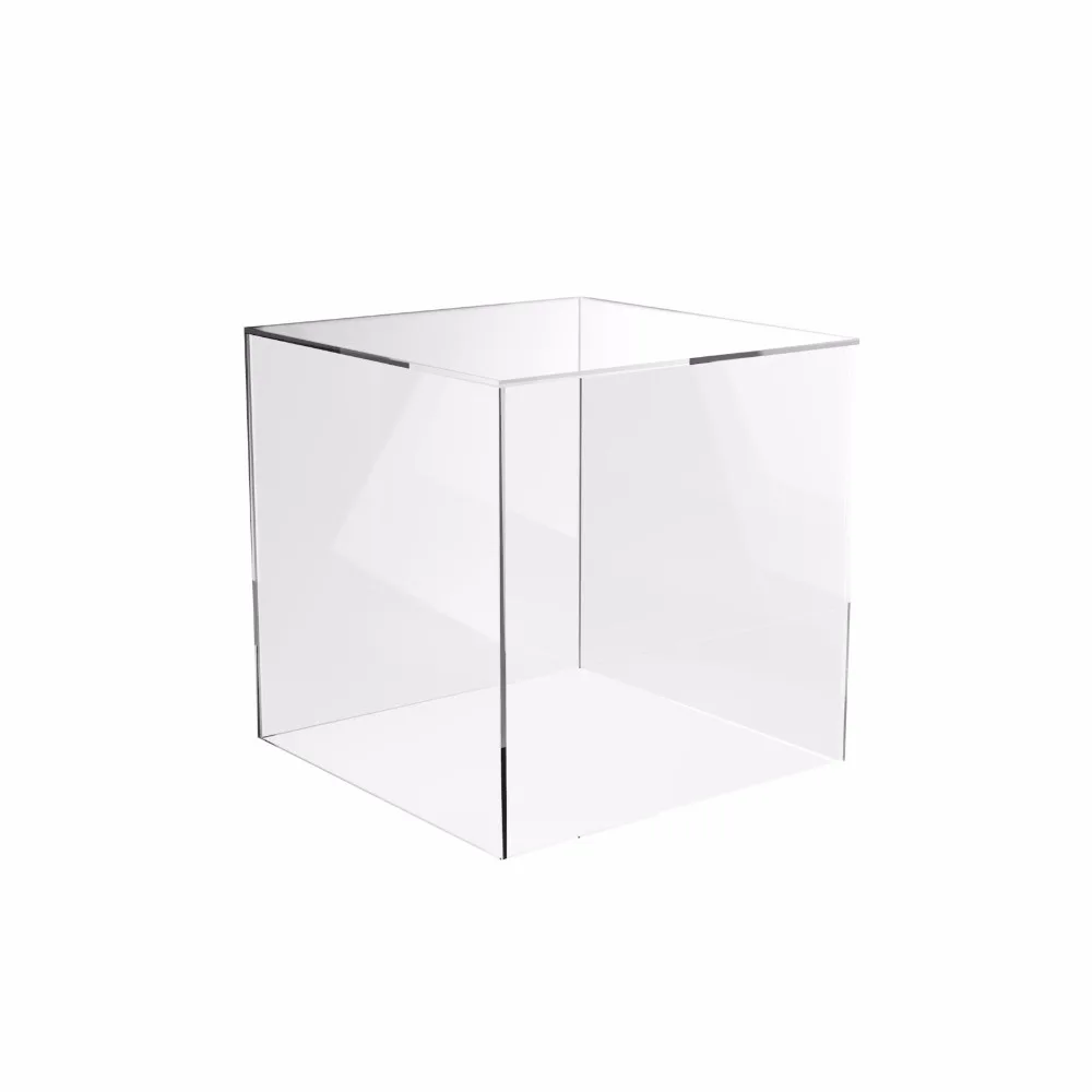 Colored Acrylic Cube Riser Perspex Storage Cube Case Plexi Gift Box