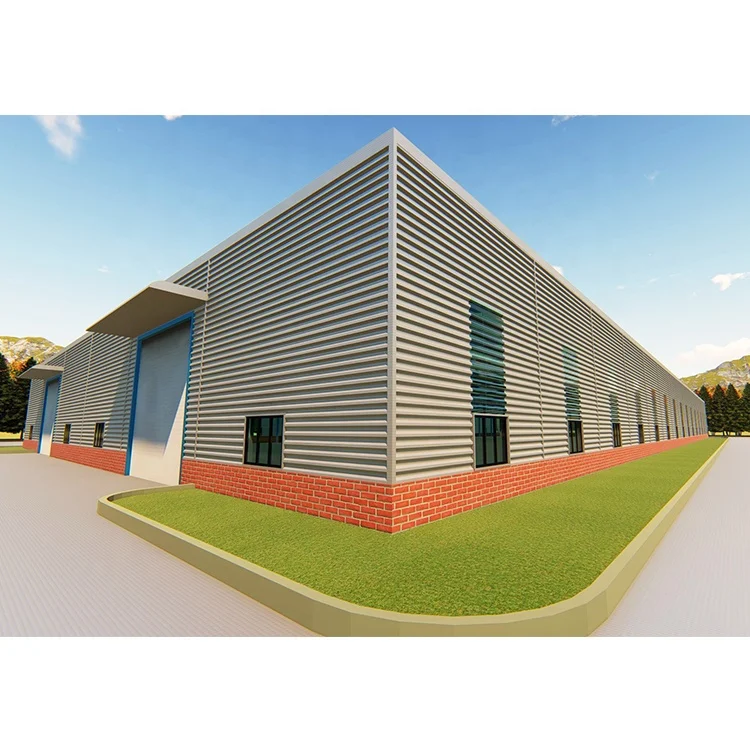Low Cost 2000 square Meter Prefab House Prefabricated Design Steel Structure Industrial Prefab Buildings