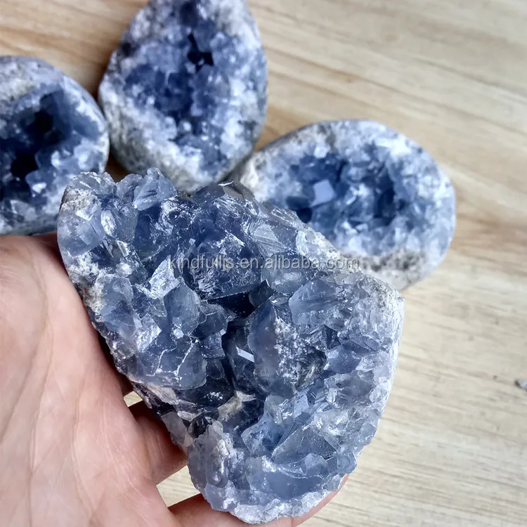 最高品質のブルーセレスティットクリスタルジオード青セレスティン