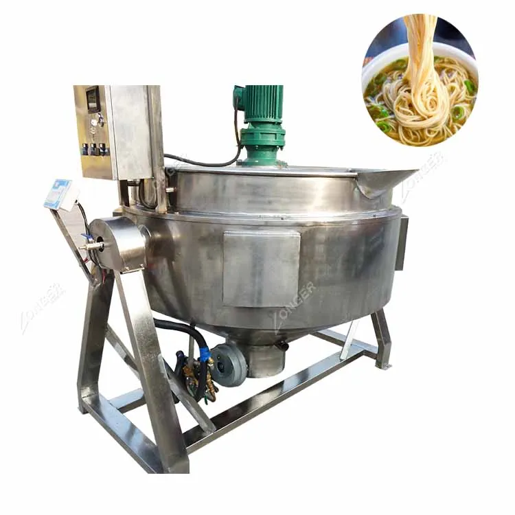 300L Commercial Soup Boiling Vat Gas Candy Cooking Pot Jacketed Kettle