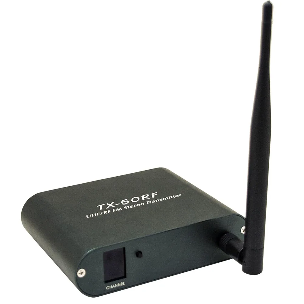 2-4 Channel Silent Disco Transmitter TX-50RF - UHF/RF, Wireless DJ