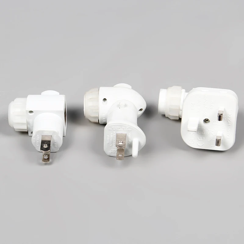 Ночник из гималайской соли, настенный светильник ручной работы из натуральной соли с вращающейся на 360 градусов вилкой