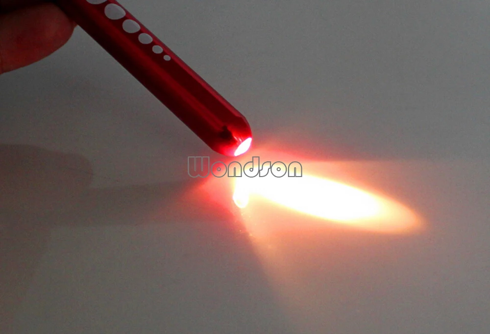 Ручка для диагностики и медицинской помощи легкий фонарик карманный со шкалой