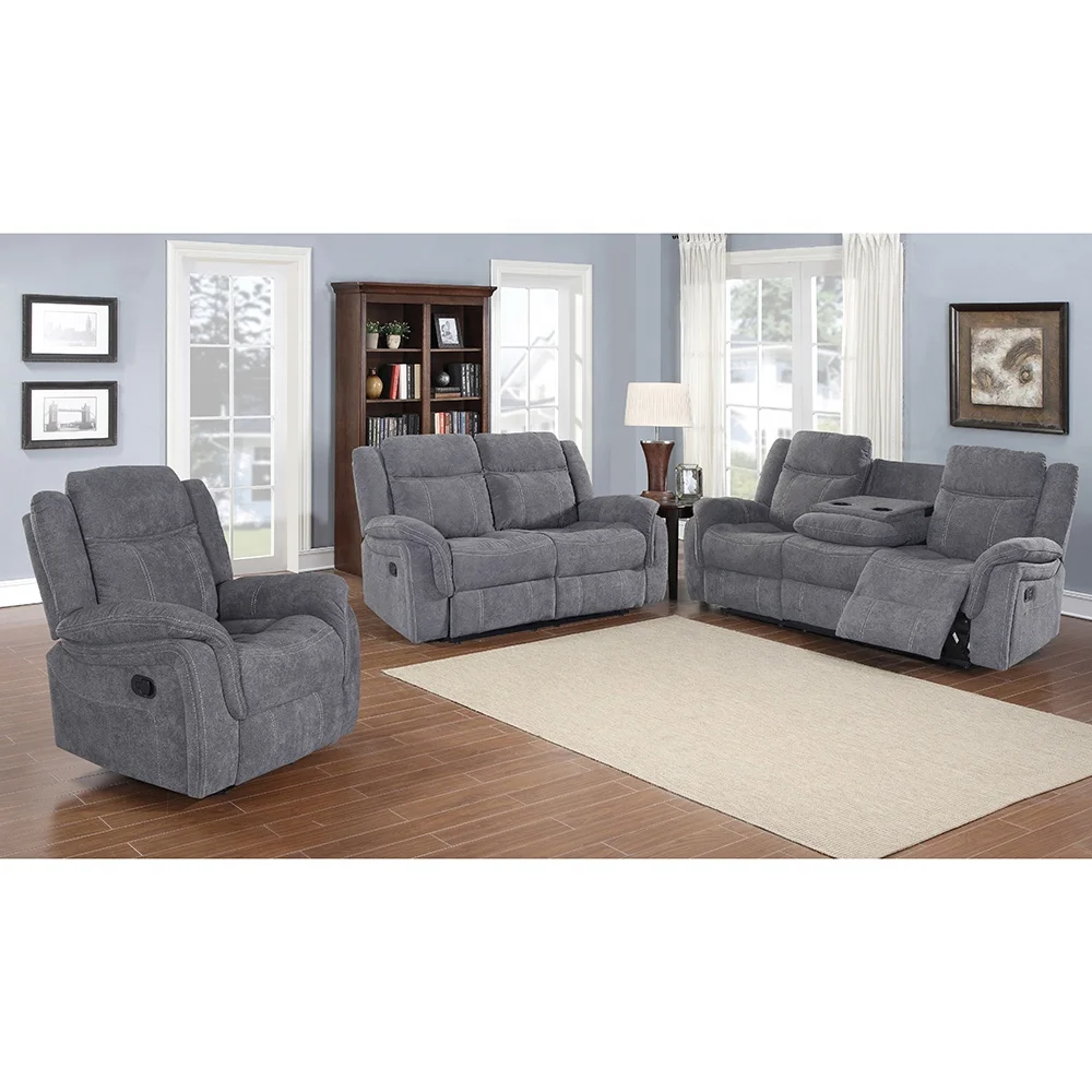 Modern Recliner Chair Functional Sofa Set 7 Seater Electric Recliner