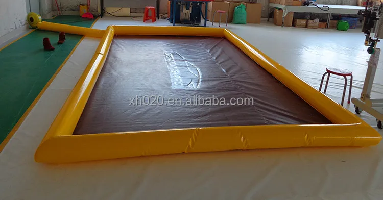 Коммерческих воды сдерживания ПВХ брезент портативный надувные автомойки коврик