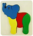 3D elephant puzzles baby wooden toys best gift for kids children new colorful early education