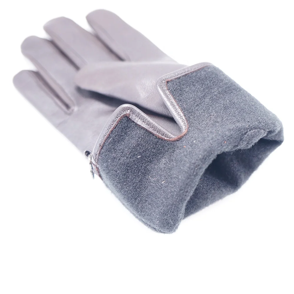 Классические зимние теплые простые модные велосипедные перчатки GLOVEMAN из натуральной кожи для вождения