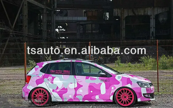 TSAUTOP Custom Camouflage Hood Car Wrap | Auto Body Vinyl