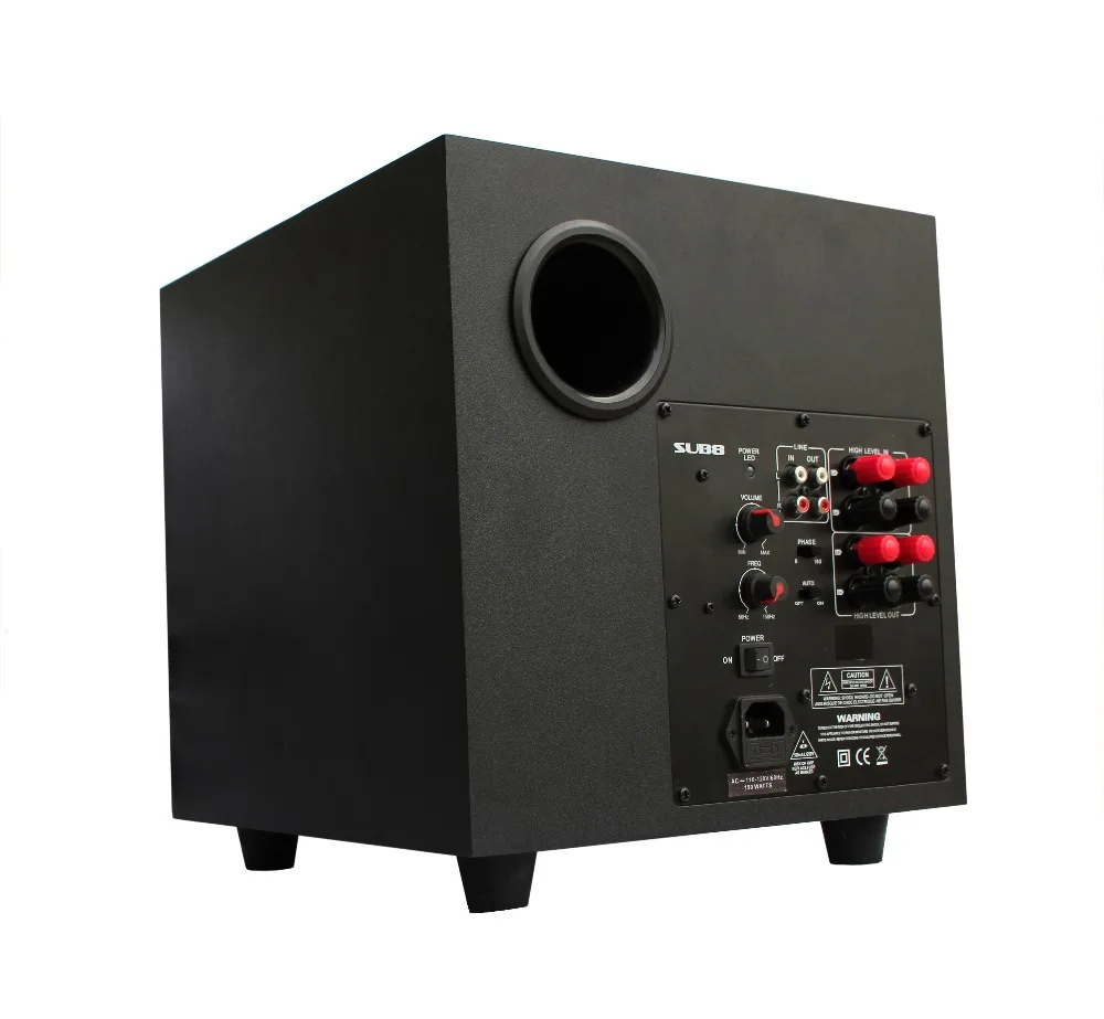 スピーカー・ウーファー pod Amazon.co.jp: 8インチ600Wシート下カーサブウーファー