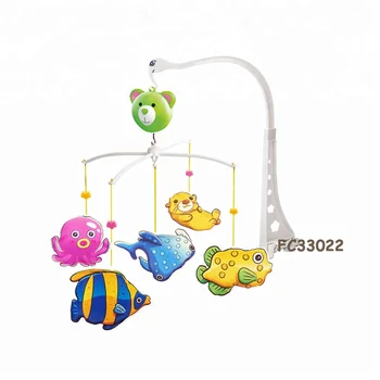 Baby toys cheap wind up baby rotating musical mobile toys for crib