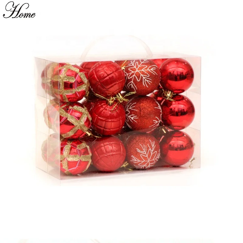 
 Рождественские украшения, декоративный шар, пластиковый Рождественский шар для елки  