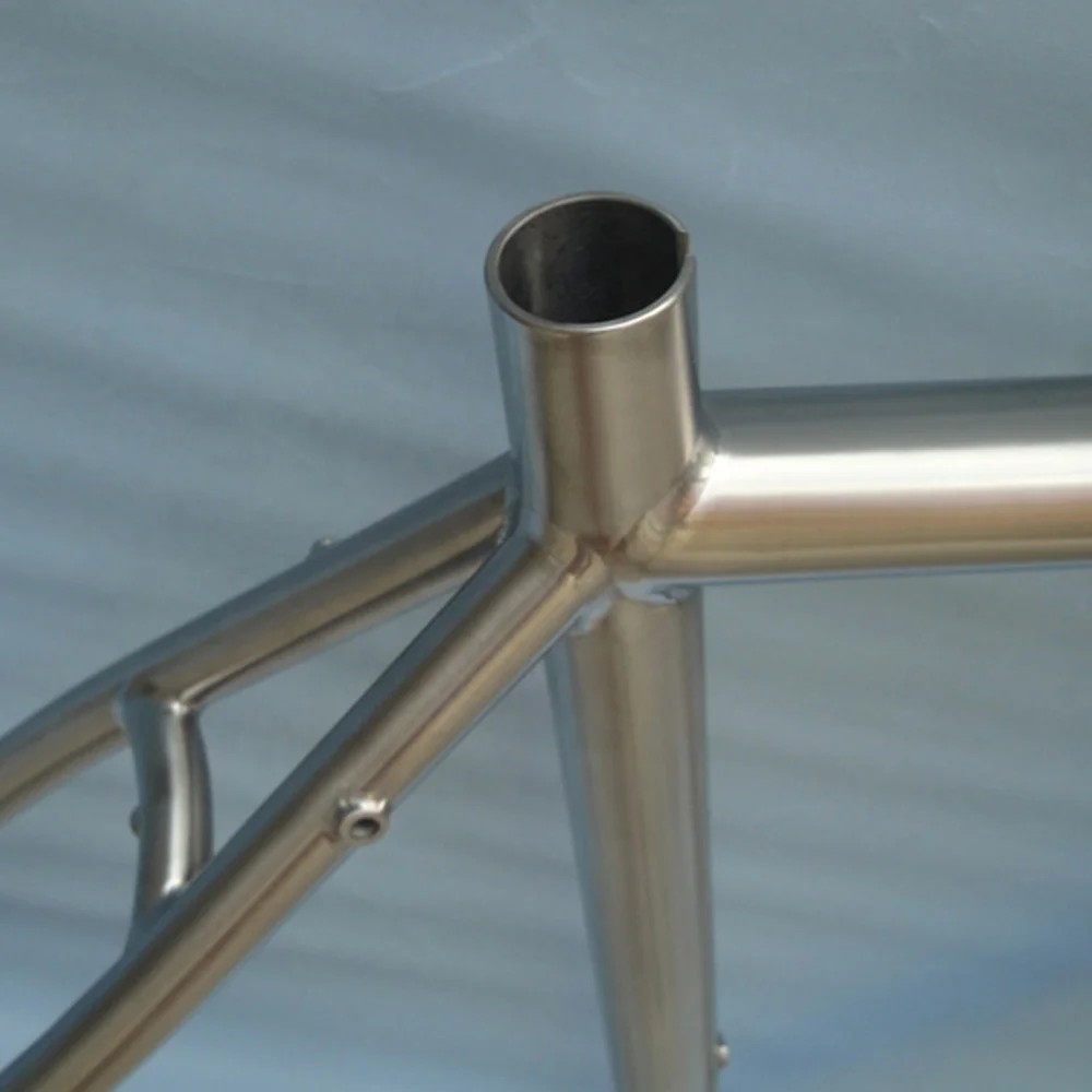 Waltly Cyclocross  700C Titanium Road Bike  Frame with Internal  Cable Routing