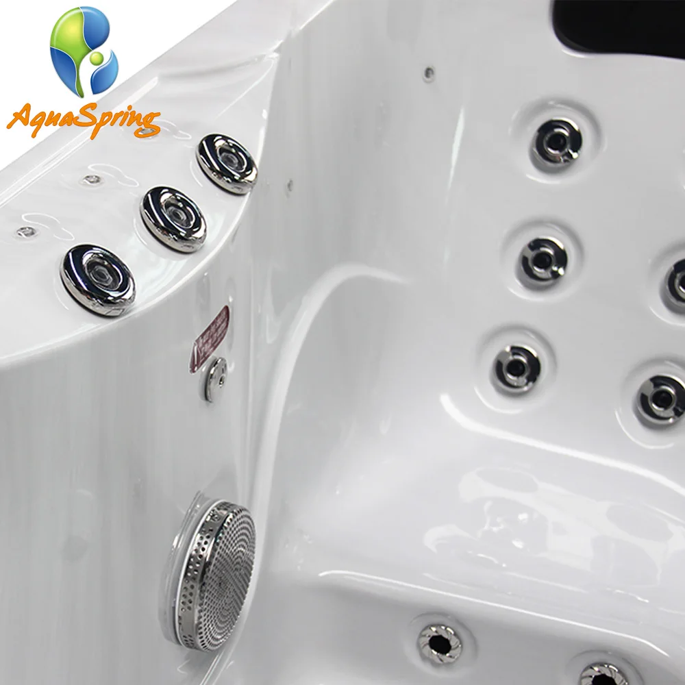 Outdoor 3 Person Rectangular Spa Smart Hot Tubs