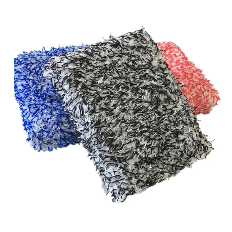 Автомобильные аксессуары для полировки колес смешанного цвета премиум-класса из микрофибры губчатая перчатка автомойки