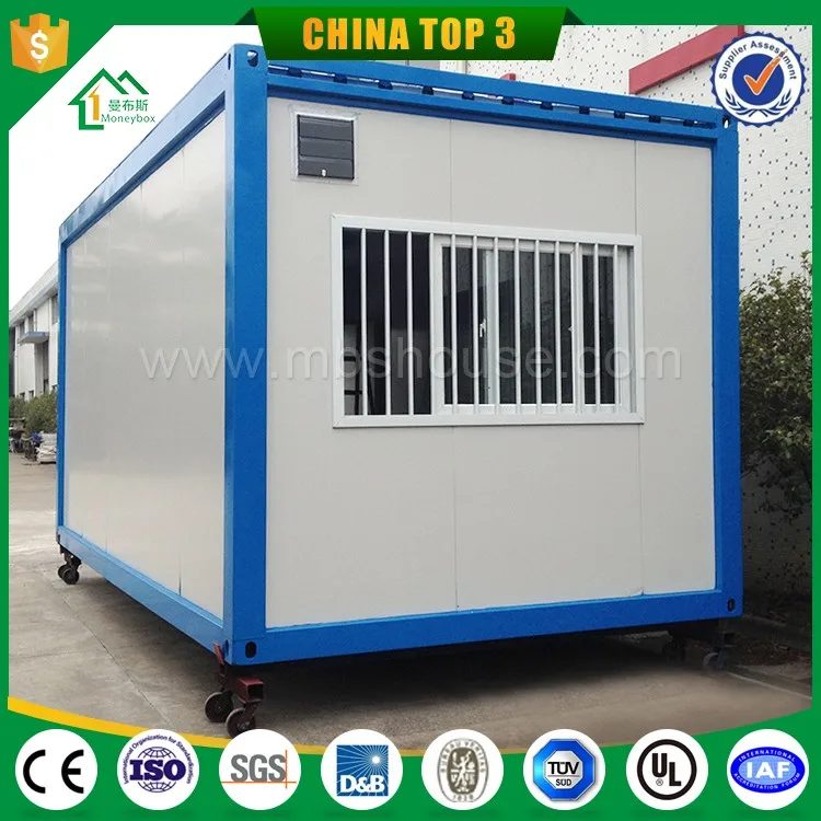 Prefabricated Tiny House on Wheels Polyurethane Sandwich Panel Containre House