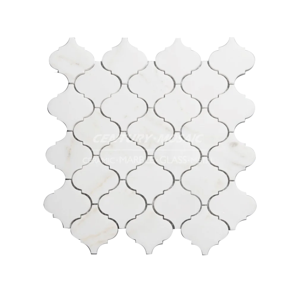 China Calacatta White Marble Polished Arabic Lantern Mosaic Tile Buy Arabic Mosaic Lantern Mosaic Tile Calacatta Marble Tile Product On Alibaba Com