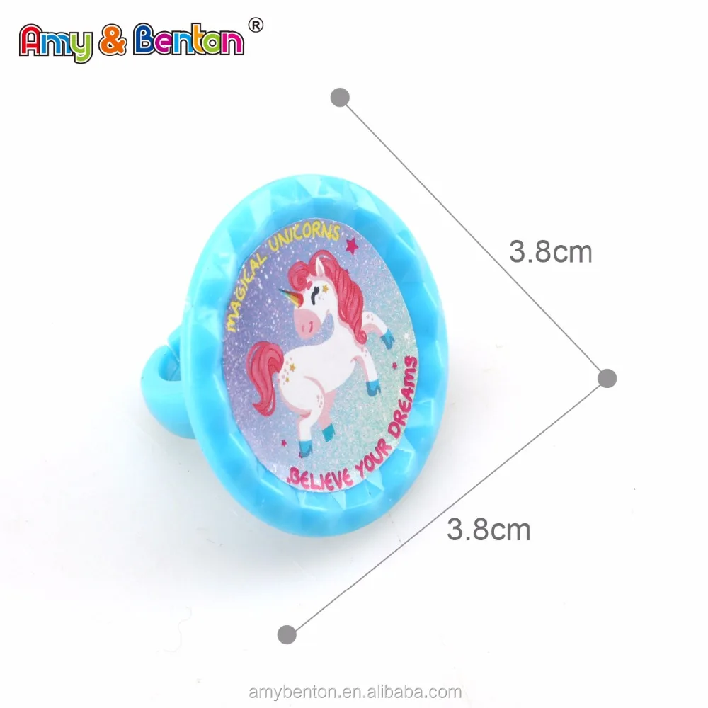 Волшебные игрушки в виде единорога для вечеринки пластиковое мини-кольцо