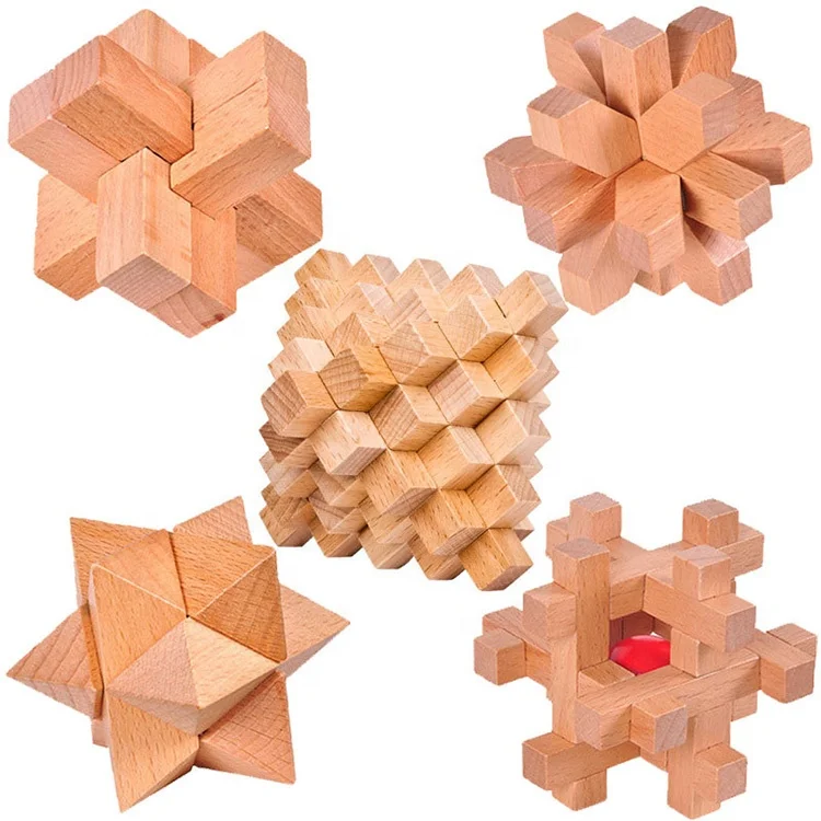 set di giocattoli classici in legno per adulti, educativi e