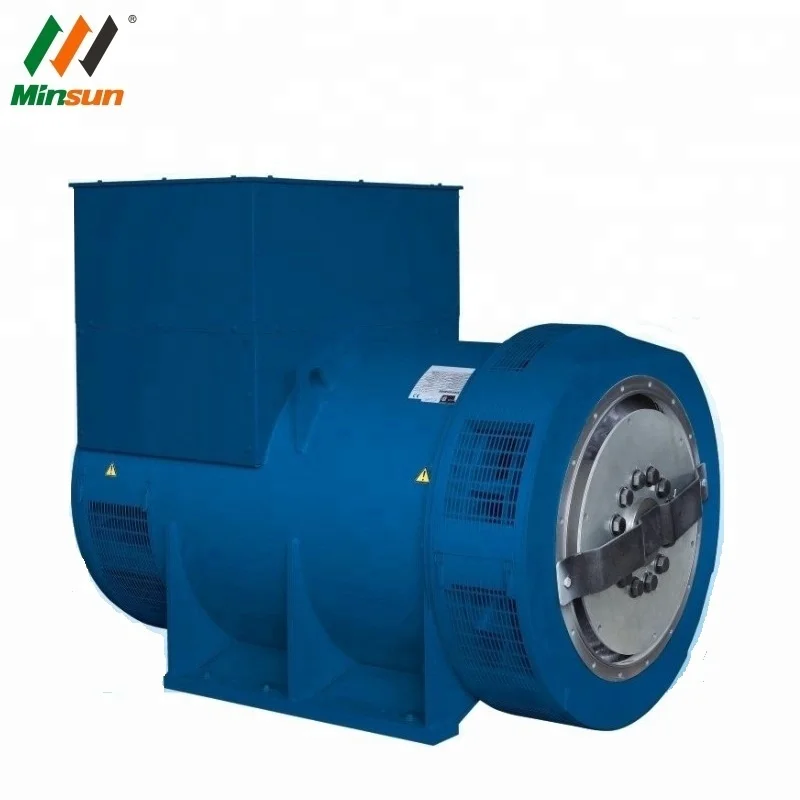 High Power Alternator 1MW Alternators Double Bearings AC Brushless Alternator
