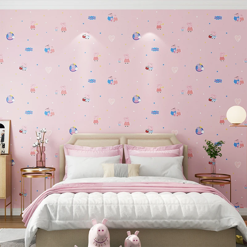ピンクの豚の壁紙漫画の寝室子供部屋衣料品店ホテル幼稚園シンプルでモダンな水色の子豚の壁紙 Buy 子供の部屋と素敵な壁紙 シンプルでモダンなライトブルーピグレット壁紙 ピンクのブタの漫画壁紙 Product On Alibaba Com