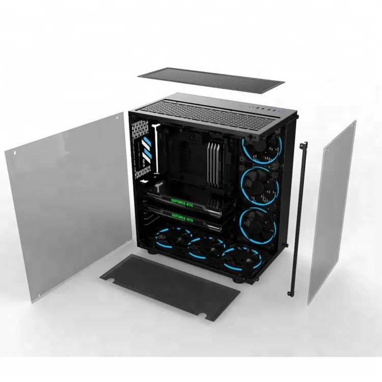 
Закаленное стекло пользовательский компьютер ПК корпус дизайн 