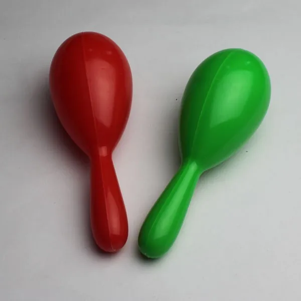 Оптовая продажа пластиковых мини-маракас с цветным логотипом на