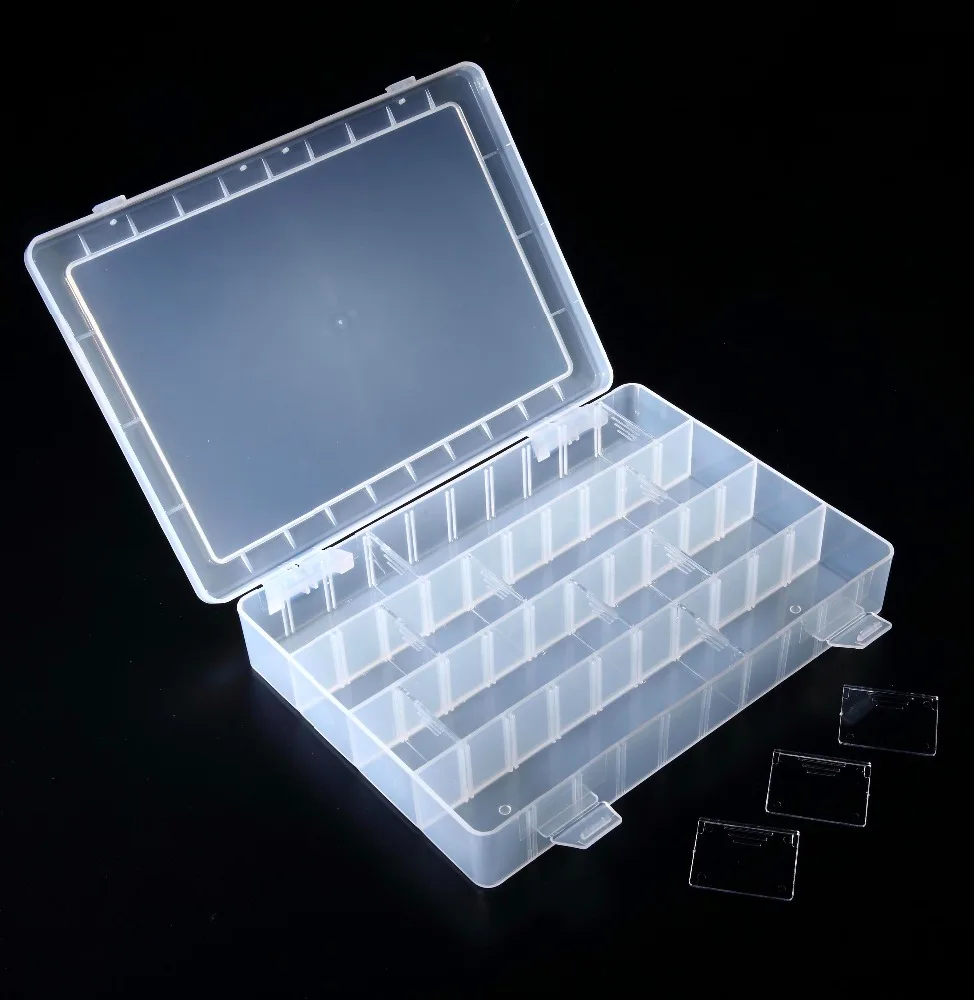 STORAGE CASES PLASTIC WITH DIVIDERS NEW. 