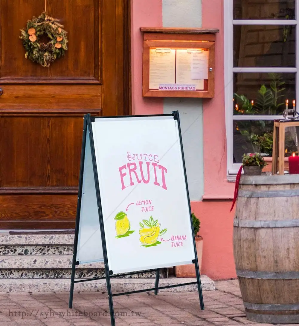 
 Складной магнитный свободно стоящий плакат зеркало зеленая доска Мольберт  