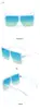 Monture blanche, verres bleus