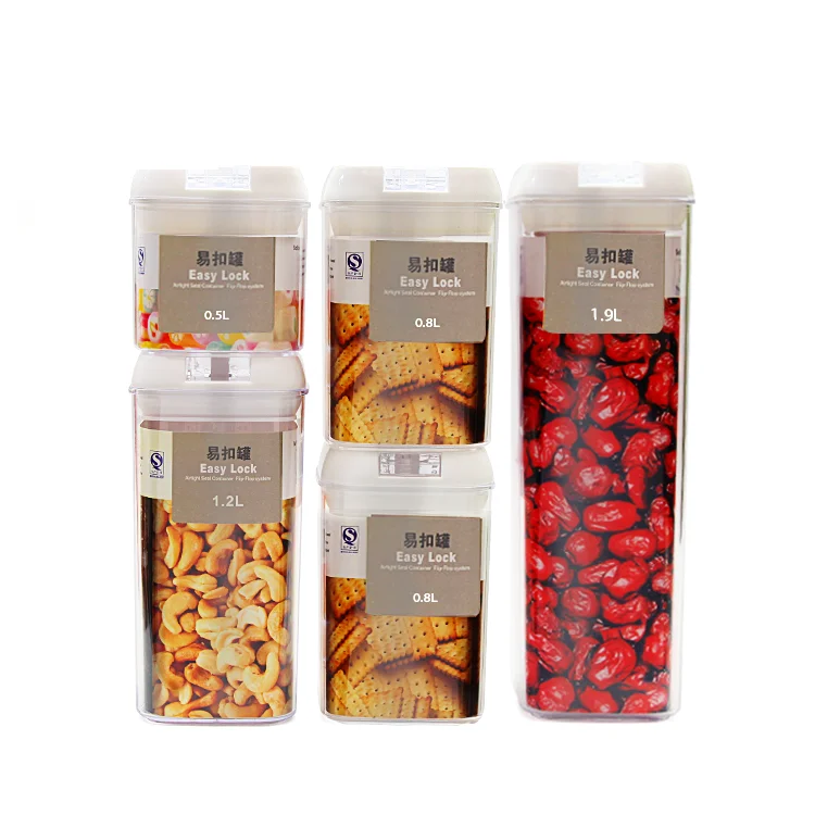 5 шт. экологически чистые пластиковые герметичные контейнеры для хранения пищевых