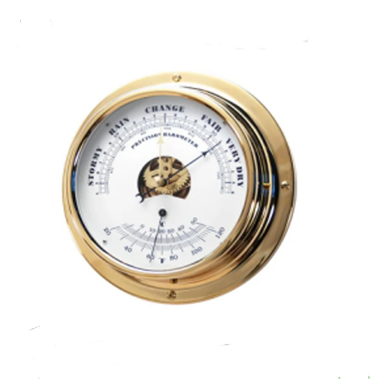 Thermomètre de Galilée en laiton poli