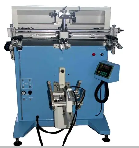 Germany Cylinder Screen Printing Machine with Micro Registration for Gas Cylinder Printing
